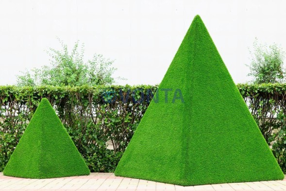 Топиари композиция геометрические фигуры, пирамиды, 2 шт — газон Eco