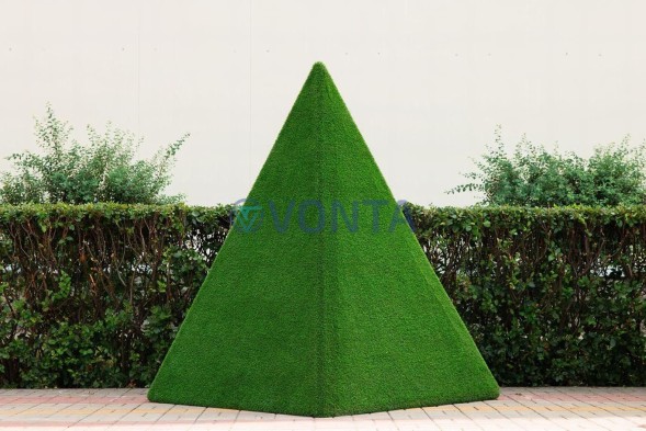 Топиари композиция геометрические фигуры, пирамиды, 2 шт — газон Eco