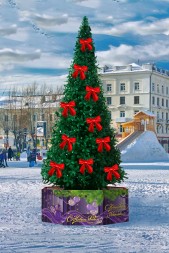 Бант, красный, 20 см, 30 см, 40 см, 50 см