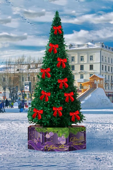 Бант, красный, 20 см, 30 см, 40 см, 50 см