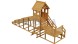 Зимняя деревянная заливная горка Теремок 2 (пропитка)