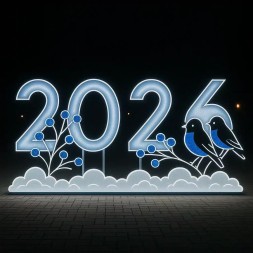 Светодиодные цифры "2026" 200 см.
