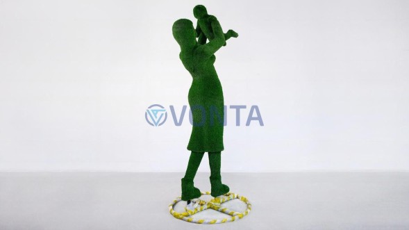 Топиари композиция мама с малышом — газон Есо