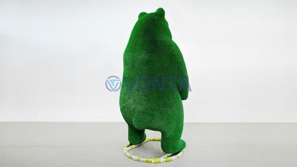 Топиари медведь Потапыч, h=250 см — газон Deluxe Green