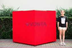 Топиари композиция геометрические фигуры, большая, кубы и пирамида, 3 шт — газон Eco