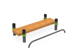 Скамья для пресса с упором для ног Тип 2, 561.33.01