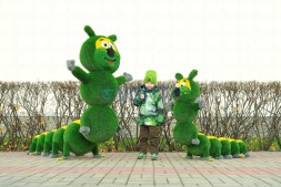 Топиари гусеница Лика, h=160см — газон Есо