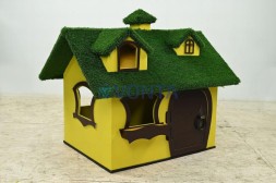 Топиари дом для гномиков, h=100 см — газон Есо