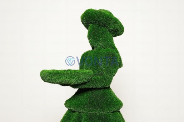 Топиари девочка с подносом, Агата — газон Eco