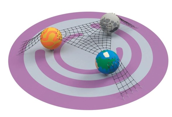 Сферы-планеты с канатами