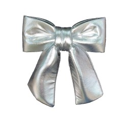 Бант, серебряный, 20 см, 30 см, 40 см, 50 см