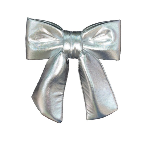 Бант, серебряный, 20 см, 30 см, 40 см, 50 см