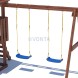 Детская площадка CustWood Junior Color JC1 с деревянной крышей