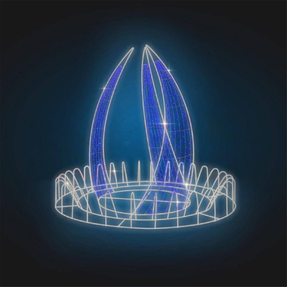 Светодиодный фонтан Пламя 2 м., (FON9)