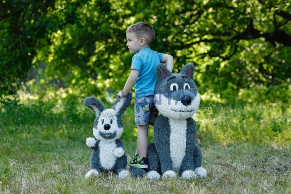 Топиари волк Малыш — газон Eco