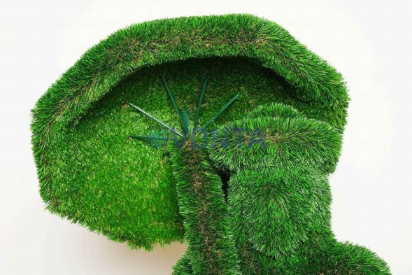 Топиари леди с зонтиком, Моне — газон Deluxe