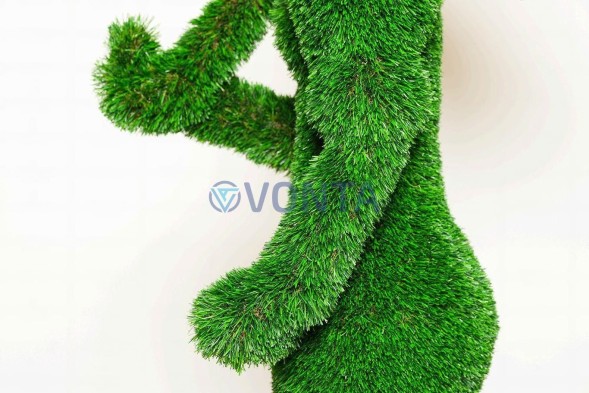 Топиари леди с зонтиком, Моне — газон Deluxe