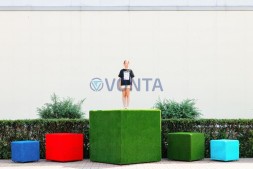 Топиари композиция геометрические фигуры, кубы, 5 шт — газон Eco