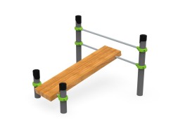 Скамья для развития мышц брюшного пресса, наклонная, 651.32