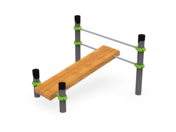 Скамья для развития мышц брюшного пресса, наклонная, 651.32