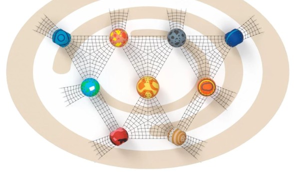 Сферы-планеты с канатами Цена по запросу