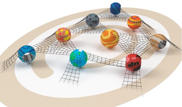 Сферы-планеты с канатами Цена по запросу