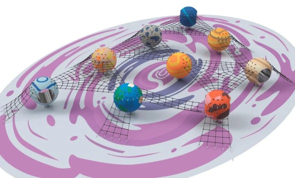 Сферы-планеты с канатами Цена по запросу