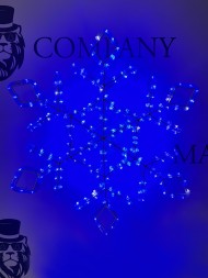 Снежинка световая, 60 см