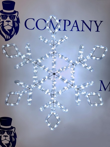 Снежинка световая, 60 см