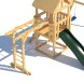 Детская площадка CustWood Junior J3 с деревянной крышей