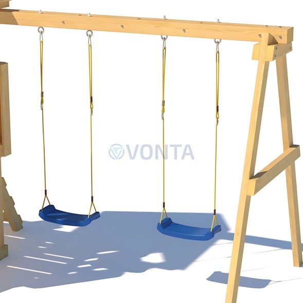 Детская площадка CustWood Junior J3 с деревянной крышей