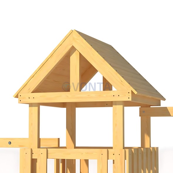 Детская площадка CustWood Junior J3 с деревянной крышей