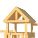 Детская площадка CustWood Junior J3 с деревянной крышей
