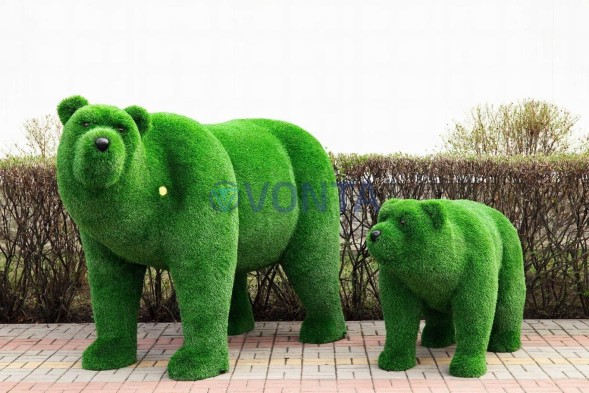 Топиари медведь Муни — газон Eco Green