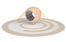 Сфера с канатами и тоннелем