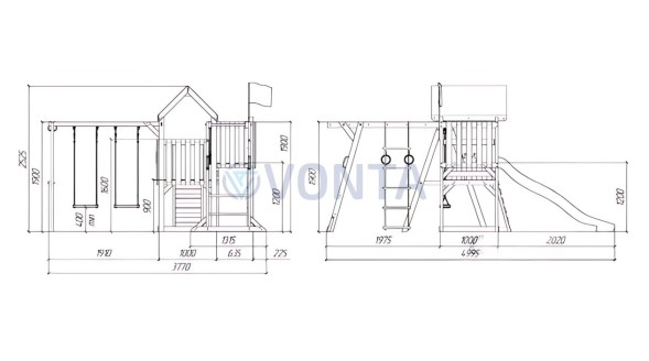 Детская площадка Савушка TooSun (Тусун) 4 Plus