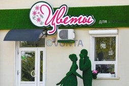 Топиари композиция сладкая парочка — газон Eco