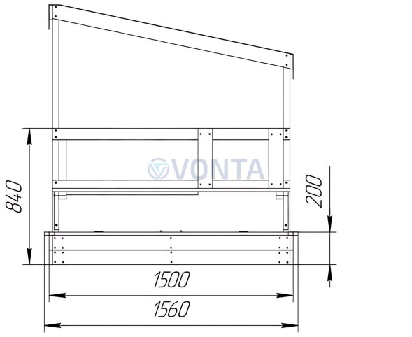 Игровой комплекс Песочный дворик Савушка-2