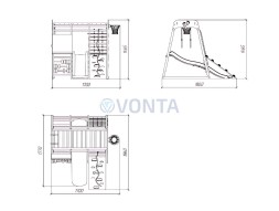 Детский комплекс Савушка Непоседа 4 oak