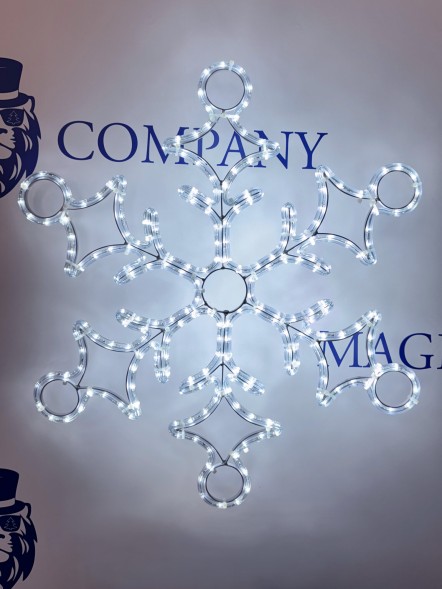 Снежинка световая, 70 см