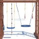 Детская деревянная игровая площадка для улицы дачи CustWood Scout SC10 с большой деревянной крышей