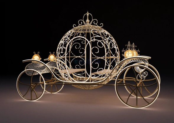 Светодиодная фотозона Королевская карета 250 см., (SR112)