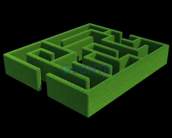 Топиари лабиринт (ДхШхВ) 615х525х100 см- газон Есо