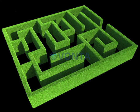 Топиари лабиринт (ДхШхВ) 615х525х100 см- газон Есо