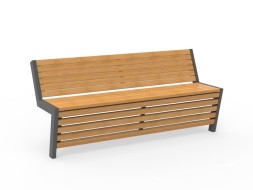 Скамейка со спинкой «Техно»