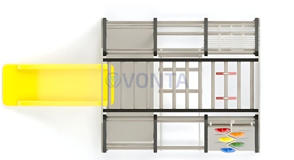 Детский комплекс Савушка Непоседа 2 nero-cappucino