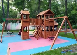 Детская площадка IgraGrad Клубный домик Макси с трубой