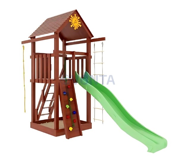 Деревянная детская площадка для дачи Igragrad Панда Фани Tower