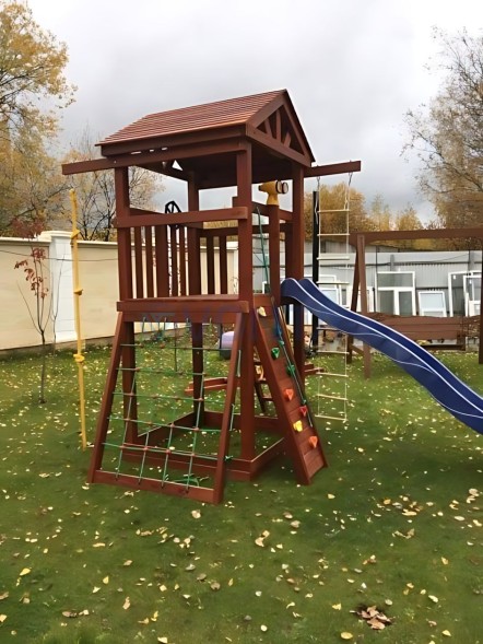 Деревянная детская площадка для дачи Igragrad Панда Фани Tower