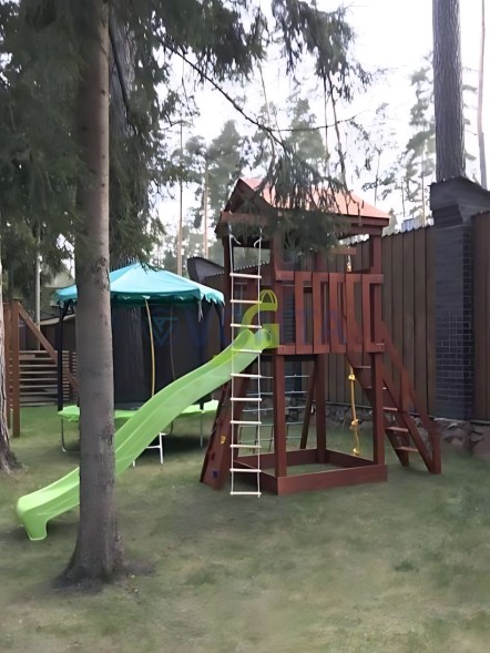 Деревянная детская площадка для дачи Igragrad Панда Фани Tower